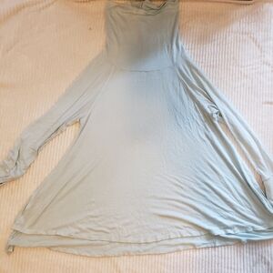 Cato Active Women Light Blue Knit Turtleneck Cowl Neck Top 18/20W